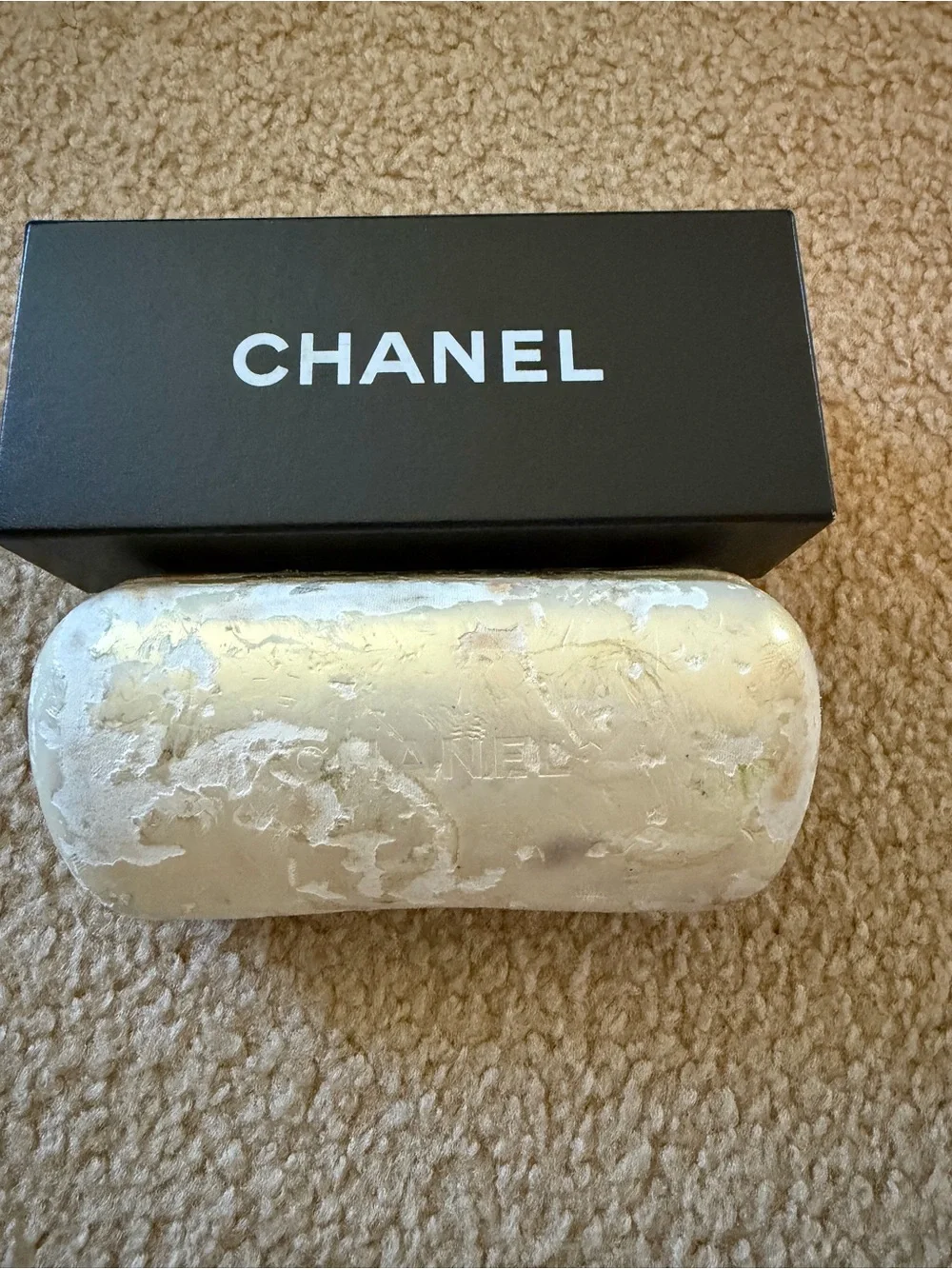 CHANEL Brown Rectangular Women's Sunglasses